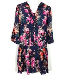 Anthropologie // Maeve sz XS navy floral dress